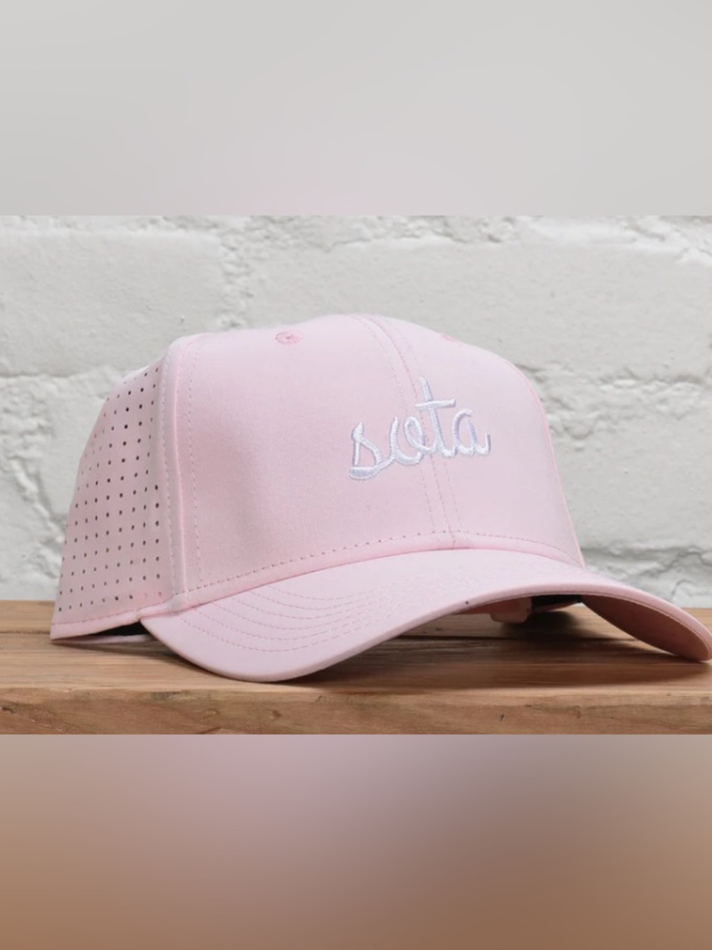 New Squirrelly Mama "Sota" Pink Dri-Fit perforated rear panel hat